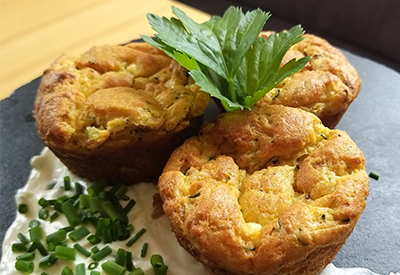 3 Stück Zucchini-Muffins